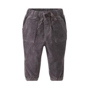 NWT! Hanna Andersson Gray Corduroy Joggers. 0-3 Months.